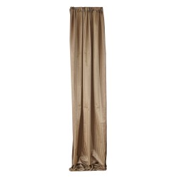 Κουρτίνα Με Τρέσα Curtains 12540 Beige Διπλός Ταυτάς Με Οργαντίνα Ριγέ Viopros (140x270) 1Τεμ