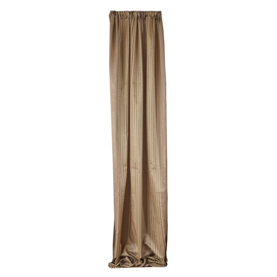 Κουρτίνα Με Τρέσα Curtains 12540 Beige Διπλός Ταυτάς Με Οργαντίνα Ριγέ Viopros (280x270) 1Τεμ
