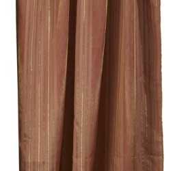Κουρτίνα Με Τρέσα Curtains 12540 Brown Διπλός Ταυτάς Με Οργαντίνα Ριγέ Viopros (280x270) 1Τεμ