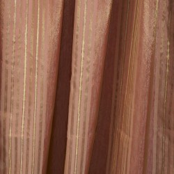 Κουρτίνα Με Τρέσα Curtains 12540 Brown Διπλός Ταυτάς Με Οργαντίνα Ριγέ Viopros (280x270) 1Τεμ