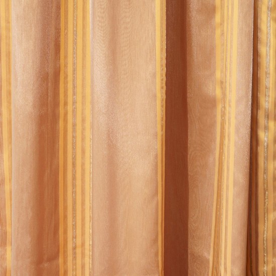 Κουρτίνα Με Τρέσα Curtains 12540 Εκάι Διπλός Ταυτάς Με Οργαντίνα Ριγέ Viopros (280x270) 1Τεμ