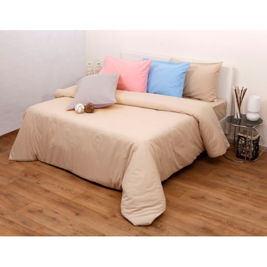 Σεντόνια Φανελένια Μονά Σετ Flannels Solid 3100 Mint Cotton Viopros (100x200+25 ) Με Λάστιχο 3Τεμ