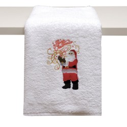 Πετσέτα Χριστουγεννιάτικη Με Κέντημα Christmas Time 2311 Cotton Viopros (50x90) 1Τεμ