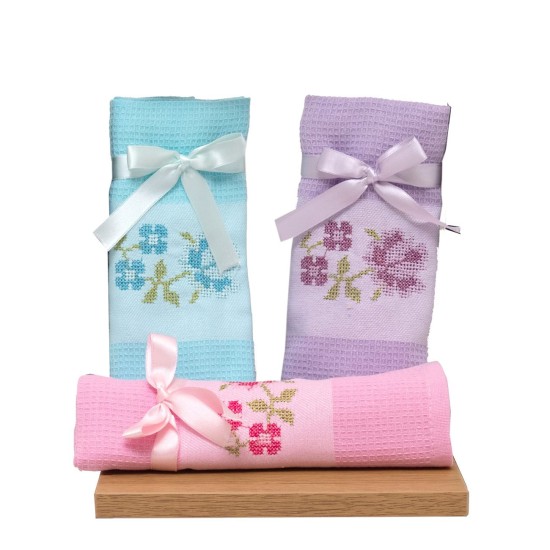 Ποτηρόπανο Λάουρα L.Blue Cotton Viopros (40x65) 1Τεμ Ποτηρόπανο Λάουρα L.Blue Cotton Viopros (40x65) 1Τεμ