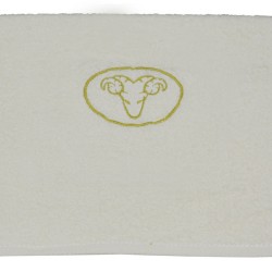 Πετσέτα Προσώπου Bath Ζώδια Κριός Ecru Viopros (50x100) 1Τεμ