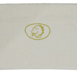 Πετσέτα Προσώπου Bath Ζώδια Λέων Ecru Viopros (50x100) 1Τεμ