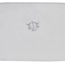 Πετσέτα Προσώπου Bath Ζώδια Ζυγός White Viopros (50x100) 1Τεμ