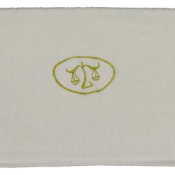 Πετσέτα Προσώπου Bath Ζώδια Ζυγός Ecru Viopros (50x100) 1Τεμ