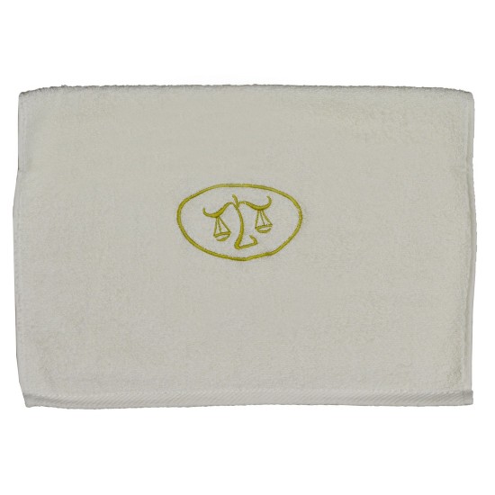 Πετσέτα Προσώπου Bath Ζώδια Ζυγός Ecru Viopros (50x100) 1Τεμ