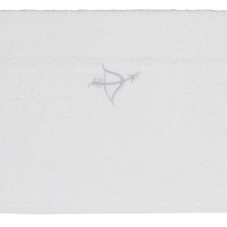 Πετσέτα Προσώπου Bath Ζώδια Τοξότης White Viopros (50x100) 1Τεμ