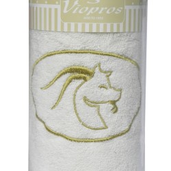 Πετσέτα Προσώπου Bath Ζώδια Ιχθύες Ecru Viopros (50x100) 1Τεμ