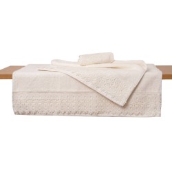 Πετσέτες Σετ Με Δαντέλα Νο4 Ecru Cotton Viopros 2Τεμ Πετσέτες Σετ Με Δαντέλα Νο4 Ecru Cotton Viopros 2Τεμ