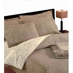 Σεντόνια Φανελένια Μονά Σετ 36985 Beige Cotton Viopros (165x265) 3Τεμ