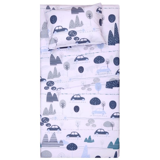 Παπλωματοθήκη Βρεφική Κούνιας Σετ Bebe Καρτ Cotton Viopros (120x160) 2Τεμ