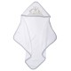 Κάπα Βρεφική Με Κέντημα Baby Bath Άλφι Grey Cotton Viopros (65x65) 1Τεμ