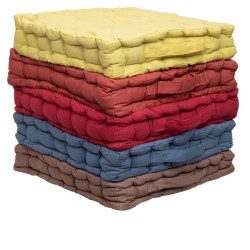 Μαξιλάρι Δαπέδου 581-22 Chocolate Cotton Viopros (40x40x8) 1Τεμ