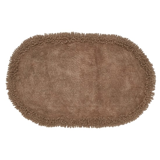 Πατάκι Μπάνιου Bath Ρέμι Chocolate Cotton Viopros (45x75) 1Τεμ