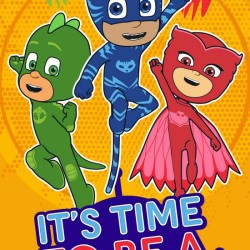 Πετσέτα Πσιδική Βελουτέ Kids Bath PJ Masks 2 Cotton Viopros (70x140) 1Τεμ