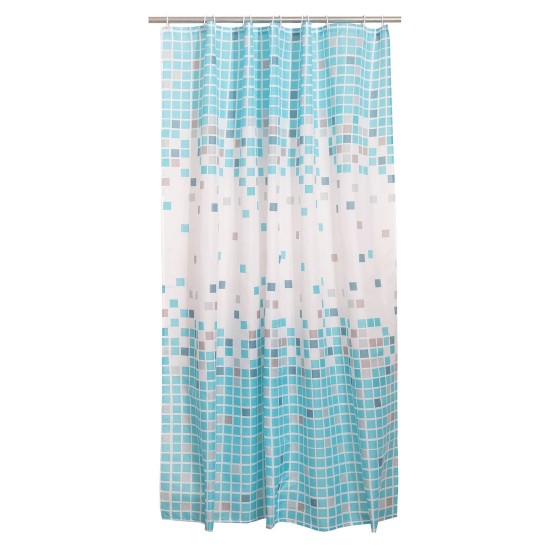 Κουρτίνα Μπάνιου Bath Curtains Μοζάικ Viopros (180x200) 1Τεμ