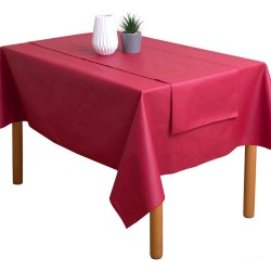 Τραπεζομάντηλο Αδιάβροχο Ντιάνα Red Viopros (160x200) 1Τεμ