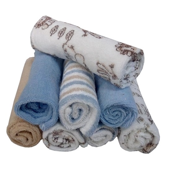 Πετσετάκια Σετ Bebe 192 Jersey Φροτέ Βελουτέ Cotton Viopros (23x23) 8Τεμ