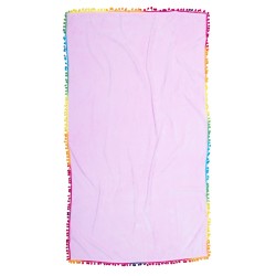 Πετσέτα Θαλάσσης Βελουτέ Βέρα Pink Cotton Viopros (90x160) 1Τεμ