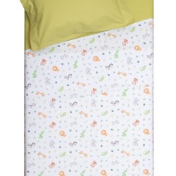 Κουβέρτα Καλοκαιρινή Κούνιας Baby Bed Άμαζον Cotton Viopros (110x150) 1Τεμ