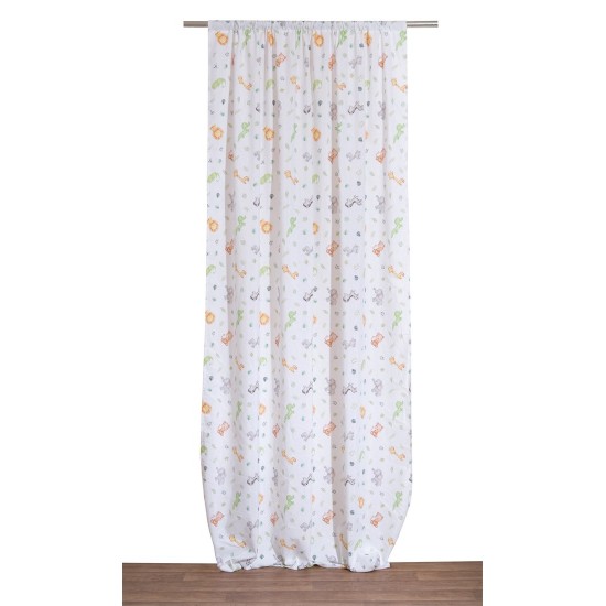 Κουρτίνα Παιδική Με Τρέσα Curtains Kids Άμαζον Viopros (140x270) 1Τεμ