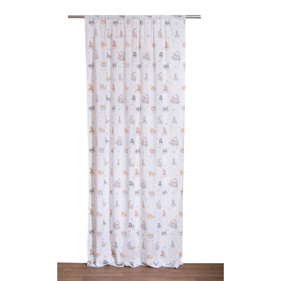 Κουρτίνα Παιδική Με Τρέσα Curtains Kids Σάμι Viopros (140x270) 1Τεμ