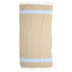 Πετσέτα Θαλάσσης Παρεό Beach Towels Σάμερ Yellow Cotton Viopros (100x180) 1Τεμ