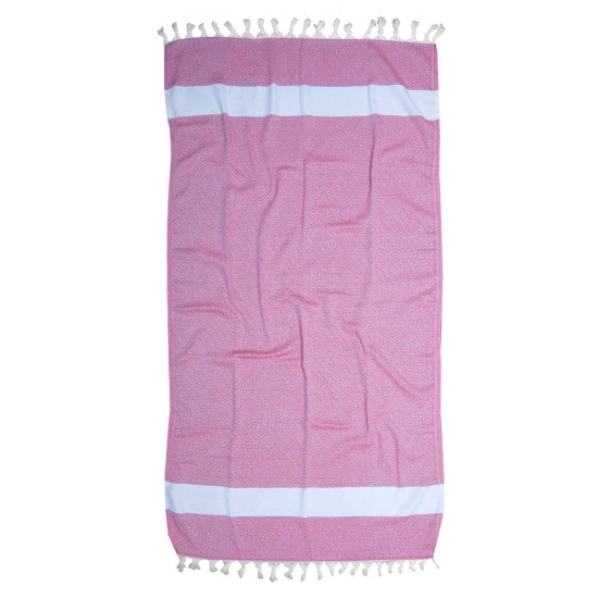 Πετσέτα Θαλάσσης Παρεό Beach Towels Σάμερ Red Cotton Viopros (100x180) 1Τεμ