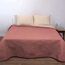 Κουβερλί Μονό Σόνικ Chocolate-Beige Micro Viopros (160x230) 1Τεμ