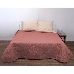Κουβερλί Μονό Σόνικ Chocolate-Beige Micro Viopros (160x230) 1Τεμ