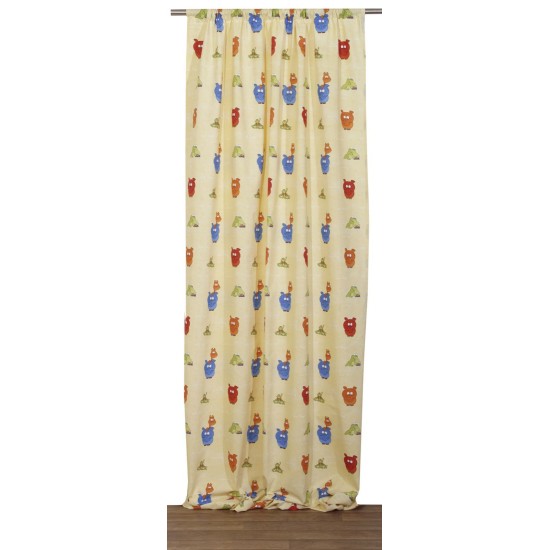Κουρτίνα Παιδική Με Τρέσα Curtains Kids Ζούγκλα Viopros (280x270) 1Τεμ