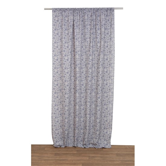 Κουρτίνα Με Τρέσα Curtains Νέον Blue Viopros (280x270) 1Τεμ