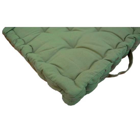 Μαξιλάρι Δαπέδου 581 24-Χακί Cotton Viopros (40x40x8) 1Τεμ