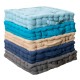 Μαξιλάρι Δαπέδου 581 25-Μπλε Ρουά Cotton Viopros (40x40x8) 1Τεμ