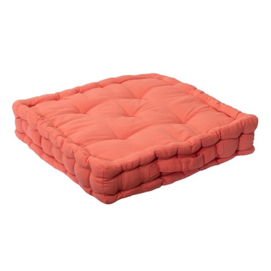 Μαξιλάρι Δαπέδου 581 27-Τερρακότα Cotton Viopros (40x40x8) 1Τεμ