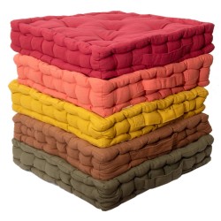 Μαξιλάρι Δαπέδου 581 27-Τερρακότα Cotton Viopros (40x40x8) 1Τεμ