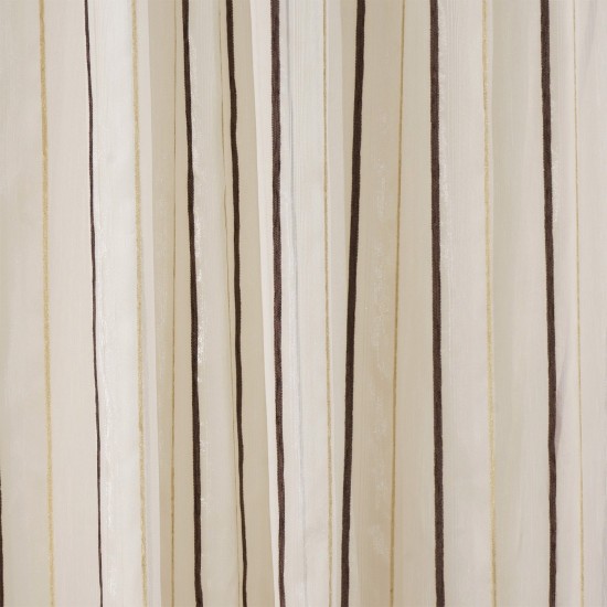 Κουρτίνα Με Τρέσα Curtains Κατερίνα 101 Καφέ Οργαντίνα Viopros (140x270) 1Τεμ