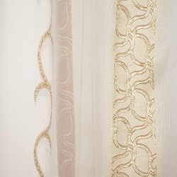 Κουρτίνα Με Τρέσα Curtains Στέφανο Beige Oργαντίνα Jacquard Viopros (280x270) 1Τεμ Κουρτίνα Με Τρέσα Curtains Στέφανο Beige Oργαντίνα Jacquard Viopros (280x270) 1Τεμ