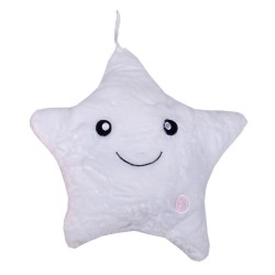 Μαξιλάρι Λούτρινο Διακοσμητικό Με Led Kids Decorations 650 White Viopros (35x35) 1Τεμ