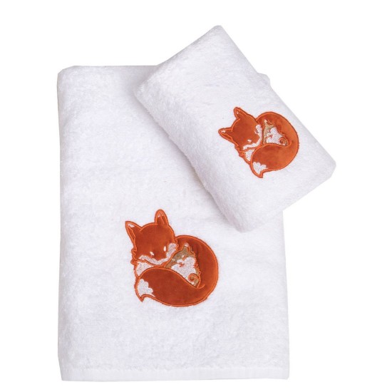 Πετσέτες Παιδικές Σετ Baby Φοξ Με Κέντημα Cotton Viopros 2Τεμ Πετσέτες Παιδικές Σετ Baby Φοξ Με Κέντημα Cotton Viopros 2Τεμ
