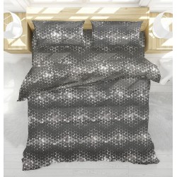 Σεντόνια Μονά Σετ Fresh Κάρτερ Ανθρακί Cotton Viopros (160x275) 3Τεμ