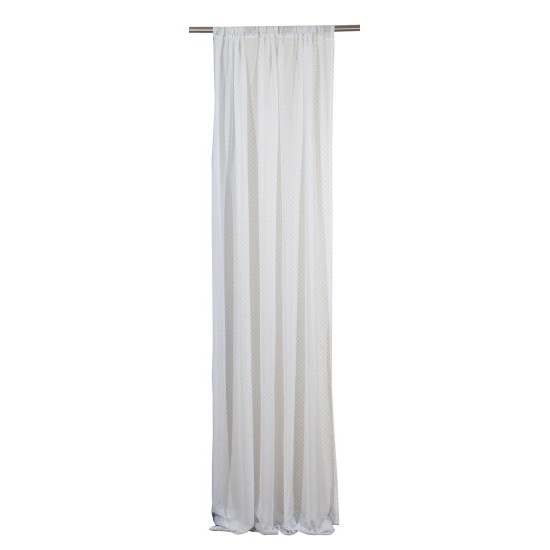 Κουρτίνα Με Τρέσα Curtains Κονφετί Πουά Σιέλ Γάζα Viopros (280x270) 1Τεμ