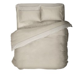 Σεντόνια Φανελένια Μονά Σετ Flannels 2543 Beige Cotton Viopros (165x275) 3Τεμ