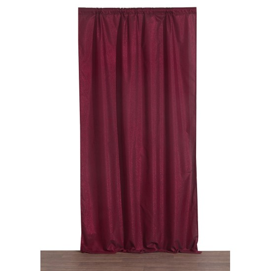 Κουρτίνα με Τρέσα Christmas Time 4510 Red Lurex Viopros (140x270) 1Τεμ