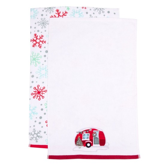 Ποτηρόπανα Χριστουγεννιάτικα Σετ Christmas Time 2353 Cotton Viopros (40x60) 2Τεμ Ποτηρόπανα Χριστουγεννιάτικα Σετ Christmas Time 2353 Cotton Viopros (40x60) 2Τεμ