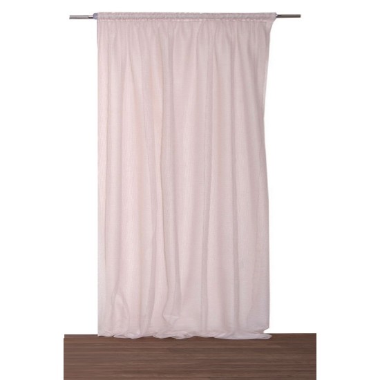 Κουρτίνα με Τρέσα Curtains 1630 Beige Διχτάκι Viopros (280x270) 1Τεμ