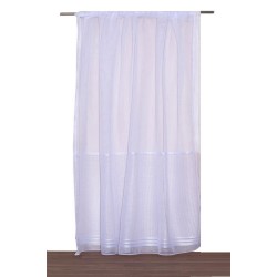 Κουρτίνα με Τρέσα Curtains 2462 White Διχτάκι Viopros (140x270) 1Τεμ